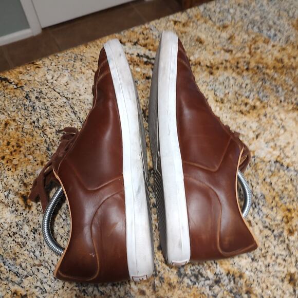 Lacoste Lerond 0320 1 CMA Leather Sneakers Lace Up Cma Brown/White Men's Sz 11.5 - Picture 6 of 12